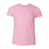 American Apparel Youth Pink Fine Jersey Short Sleeve T-Shirt