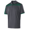 Holloway Men's Carbon/Forest Closed-Hole Charge Polo
