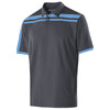 Holloway Men's Carbon/University Blue Closed-Hole Charge Polo