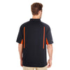 Holloway Men's Black/Orange Avenger Short-Sleeve Polo