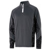 Holloway Men's Carbon/Black/White Performance Fleece Complex Pullover