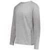Holloway Men's Athletic Grey Heather Electrify Coolcore Long Sleeve Tee