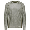 Holloway Men's Olive Heather Electrify Coolcore Long Sleeve Tee