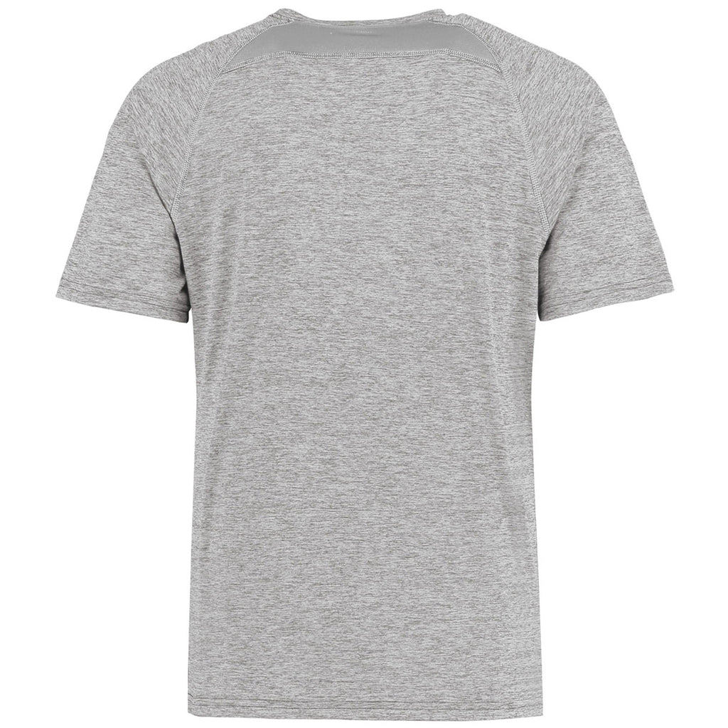 Holloway Men's Athletic Grey Heather Electrify Coolcore Tee