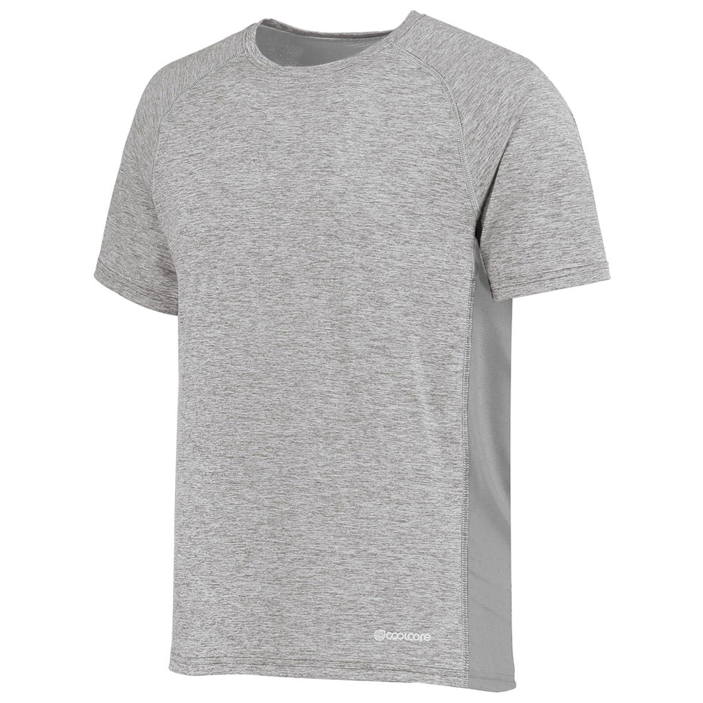 Holloway Men's Athletic Grey Heather Electrify Coolcore Tee