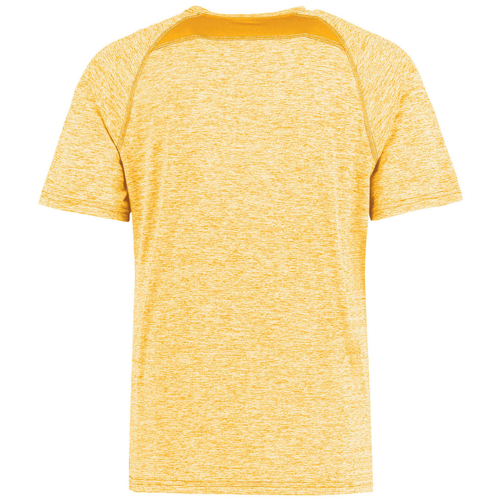 Holloway Men's Gold Heather Electrify Coolcore Tee