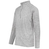 Holloway Men's Athletic Heather Grey Electrify Coolcore 1/2 Zip Pullover