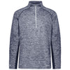 Holloway Men's Navy Heather Electrify Coolcore 1/2 Zip Pullover