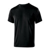 Holloway Youth Black Polyester Short Sleeve Gauge Shirt