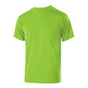 Holloway Youth Lime Polyester Short Sleeve Gauge Shirt