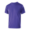 Holloway Youth Purple Polyester Short Sleeve Gauge Shirt