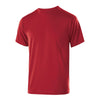 Holloway Youth Scarlet Polyester Short Sleeve Gauge Shirt