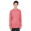 Holloway Youth Scarlet Heather Electrify 2.0 Long-Sleeve