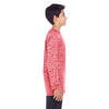 Holloway Youth Scarlet Heather Electrify 2.0 Long-Sleeve