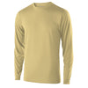 Holloway Youth Vegas Gold Polyester Long Sleeve Gauge Shirt