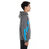 Holloway Youth Carbon/Bright Blue Argon Hoodie
