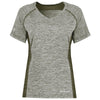 Holloway Women's Olive Heather Electrify Coolcore Tee