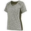 Holloway Women's Olive Heather Electrify Coolcore Tee