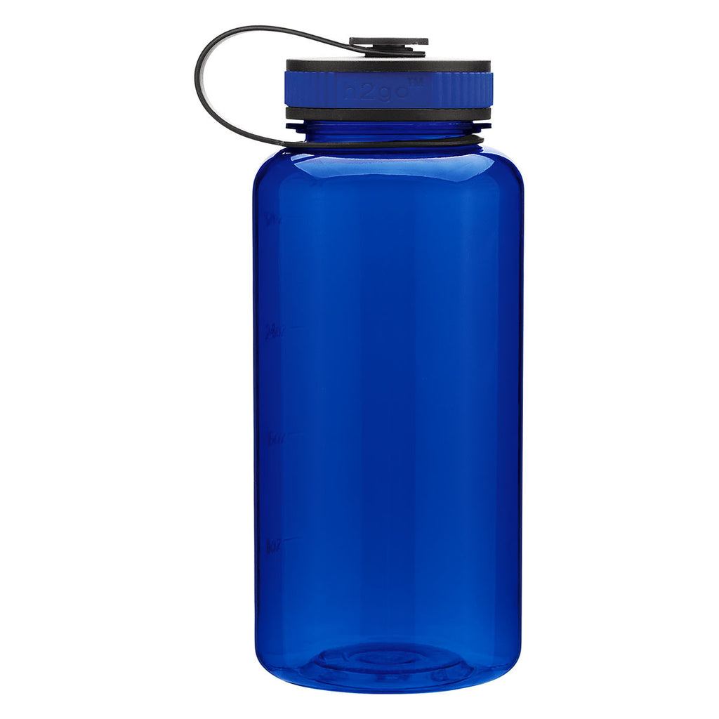 H2Go Blue Wide Bottle 34 oz