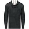 Holloway Men's Black Cloud Print Stock Cotton-Touch Poly Hoodie