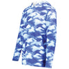 Holloway Men's Royal Glacier Print Stock Cotton-Touch Poly Hoodie