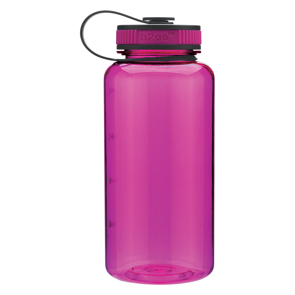 H2Go Fuchsia Wide Bottle 34 oz