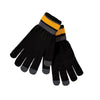 Holloway Black/Light Gold/Graphite Acrylic Rib Knit Comeback Gloves