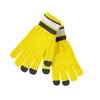 Holloway Bright Yellow/White/Graphite Acrylic Rib Knit Comeback Gloves