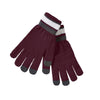 Holloway Maroon/White/Graphite Acrylic Rib Knit Comeback Gloves