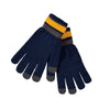Holloway Navy/Light Gold/Graphite Acrylic Rib Knit Comeback Gloves