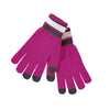 Holloway Power Pink/White/Graphite Acrylic Rib Knit Comeback Gloves