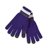 Holloway Purple/White/Graphite Acrylic Rib Knit Comeback Gloves