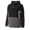 Holloway Men's Black/Graphite/White Quarter Zip Potential Pullover
