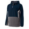 Holloway Men's Navy/Graphite/White Quarter Zip Potential Pullover