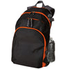 Holloway Black/Orange/Graphite Dobby Polyester Backpack