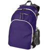 Holloway Purple/White/Graphite Dobby Polyester Backpack