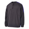 Holloway Men's Carbon/Purple Bionic Quarter Zip Pullover