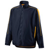 Holloway Men's Navy/Light Gold Full Zip Hooded Aggression Jacket