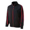 Holloway Men's Black/Scarlet Full Zip Determination Jacket
