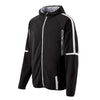 Holloway Men's Black/White Full Zip Hooded Fortitude Jacket