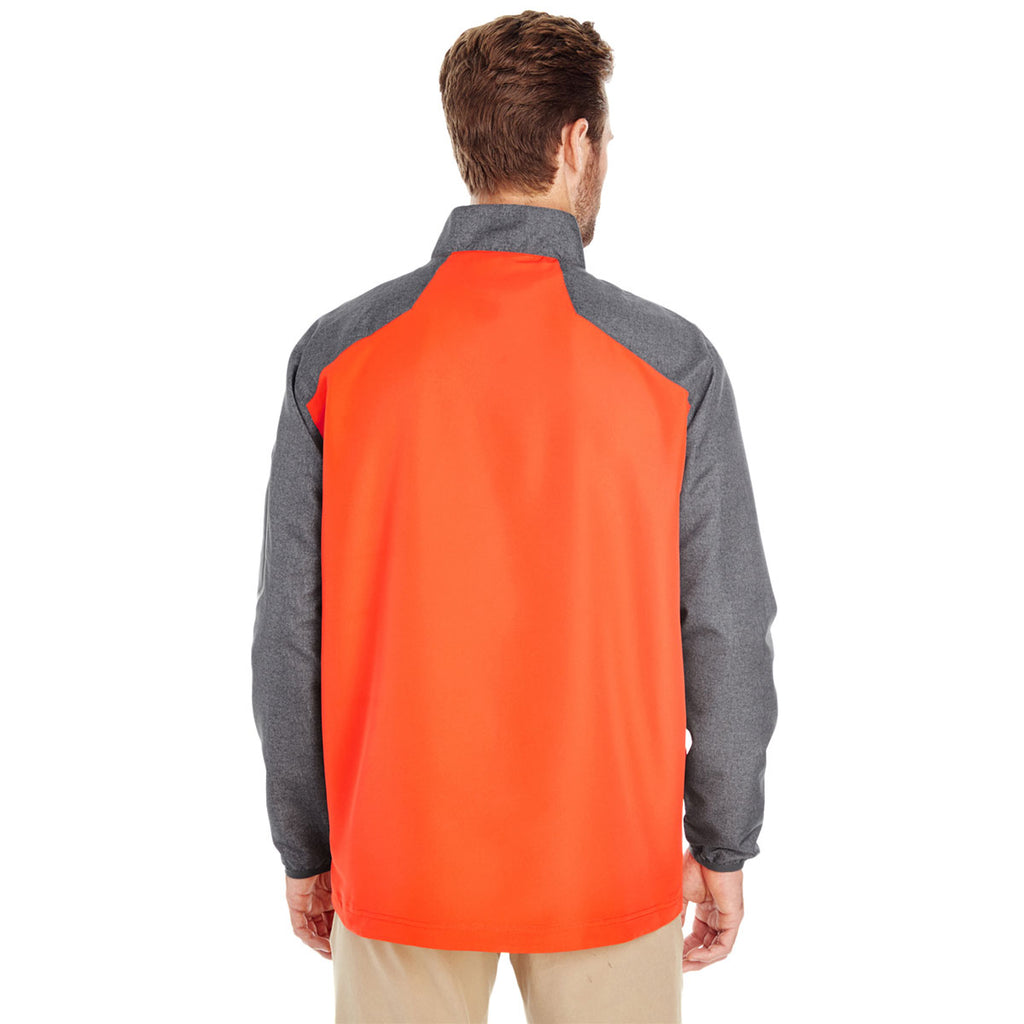 Holloway Men's Carbon Print/Orange Raider Pullover