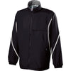 Holloway Men's Black/White Full Zip Hooded Circulate Jacket