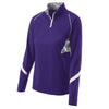 Holloway Women's Purple/White Quarter Zip Tenacity Pullover