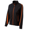 Holloway Women's Black/Orange Full Zip Determination Jacket