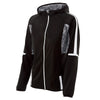 Holloway Women's Black/White Full Zip Hooded Fortitude Jacket