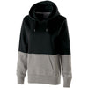 Holloway Women's Black/Charcoal Heather Ration Hoodie