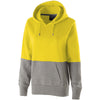 Holloway Women's Bright Yellow/Charcoal Heather Ration Hoodie