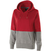 Holloway Women's Scarlet/Charcoal Heather Ration Hoodie