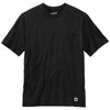 40 Grit Men's Black Short Sleeve T-Shirt with Pocket