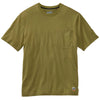 40 Grit Men's Olive Green Short Sleeve T-Shirt with Pocket